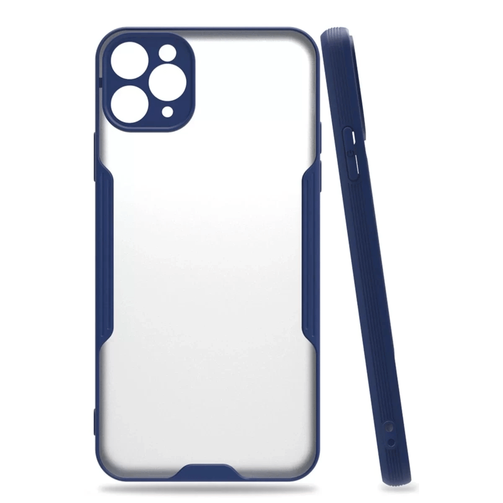 Apple iPhone 11 Pro Kılıf Platin Silikon - Lacivert