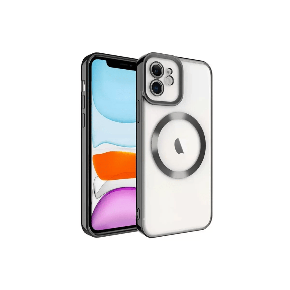Apple iPhone 12 Kılıf Kross Magneticsafe Kapak - Siyah