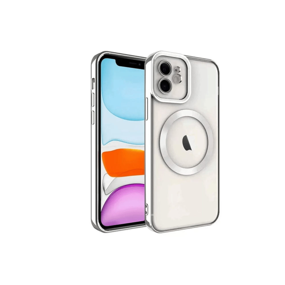 Apple iPhone 12 Kılıf Kross Magneticsafe Kapak - Gümüş