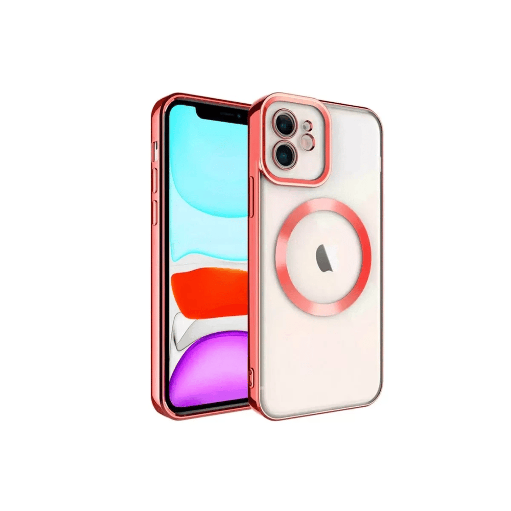 Apple iPhone 12 Kılıf Kross Magneticsafe Kapak - Kırmızı
