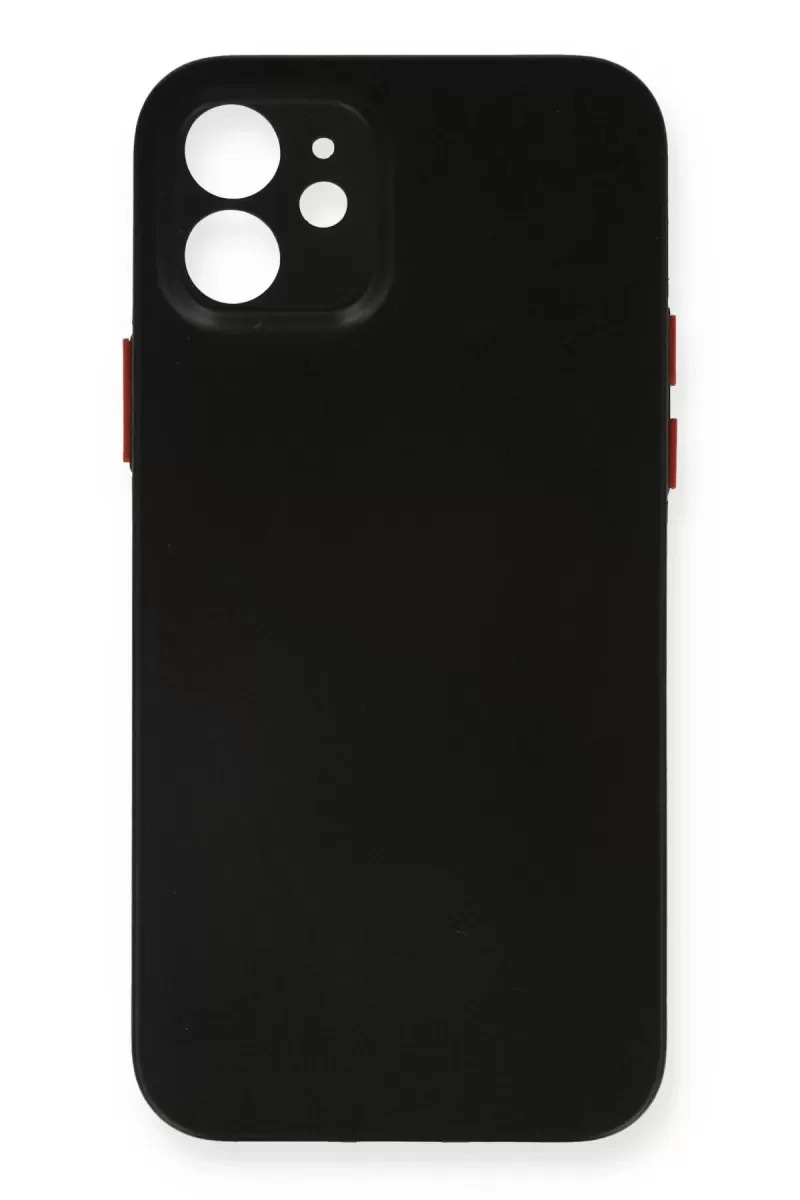 Apple iPhone 12 Kılıf PP Ultra İnce Kapak - Siyah