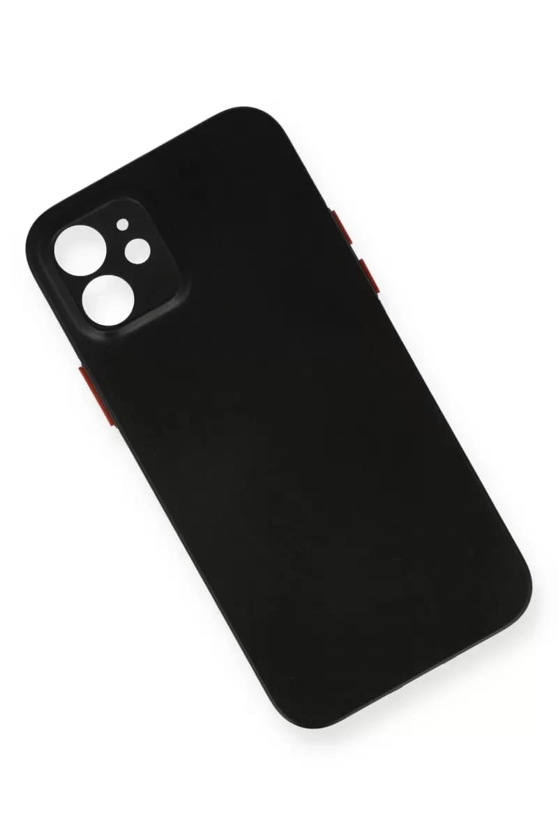 Apple iPhone 12 Kılıf PP Ultra İnce Kapak - Siyah