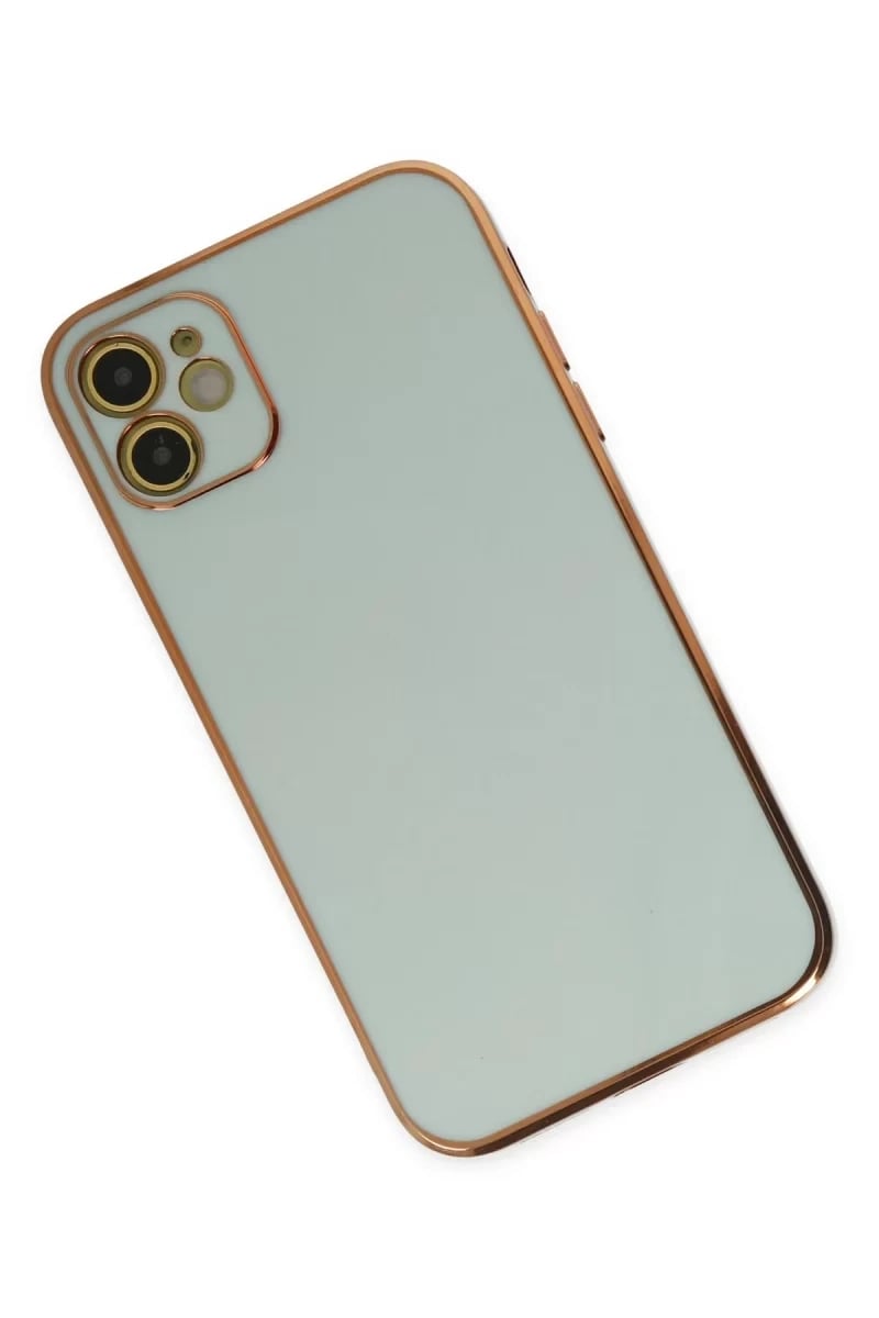 Apple iPhone 12 Kılıf Volet Silikon - Açık Yeşil