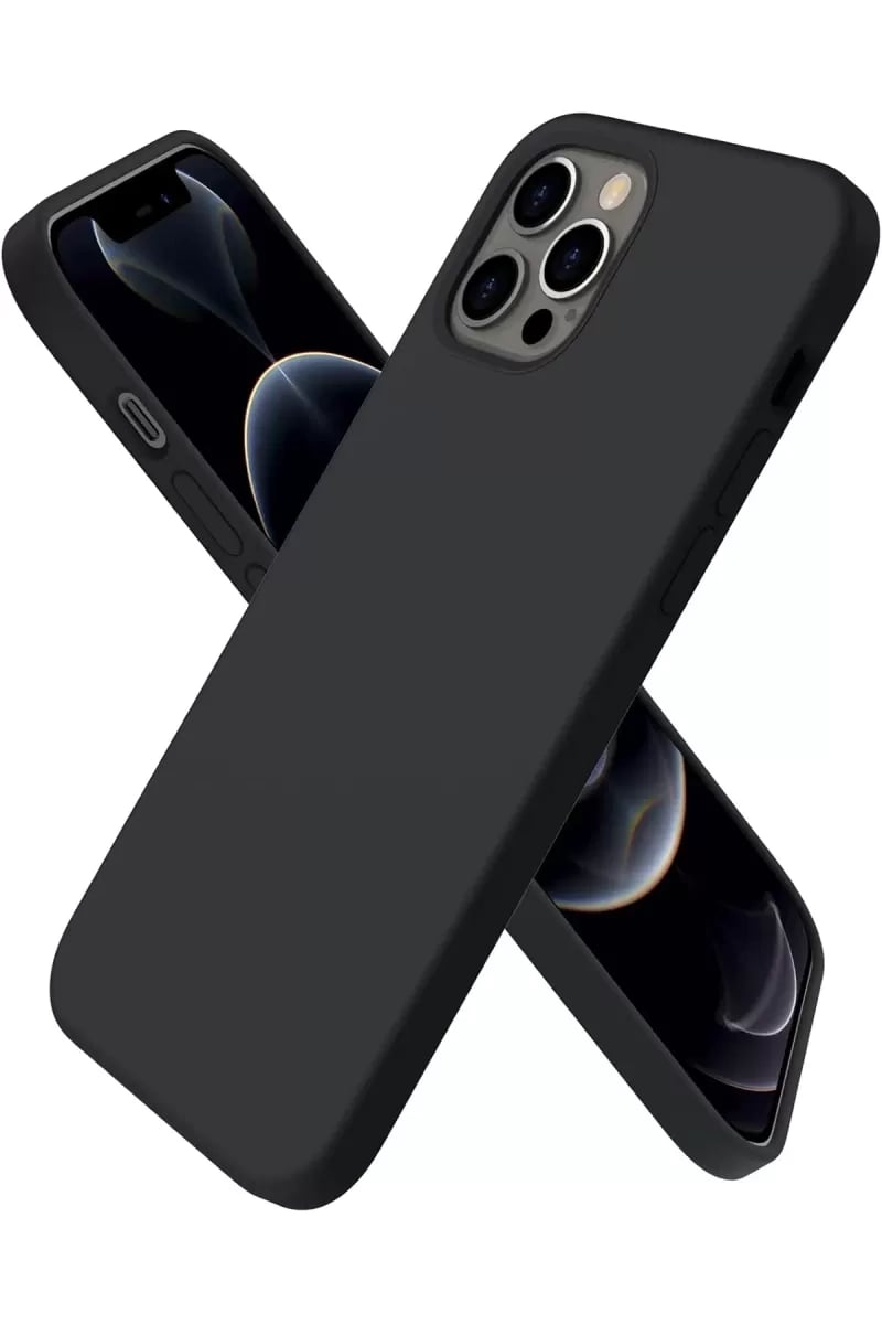 Apple iPhone 12 Pro Kılıf First Silikon - Siyah