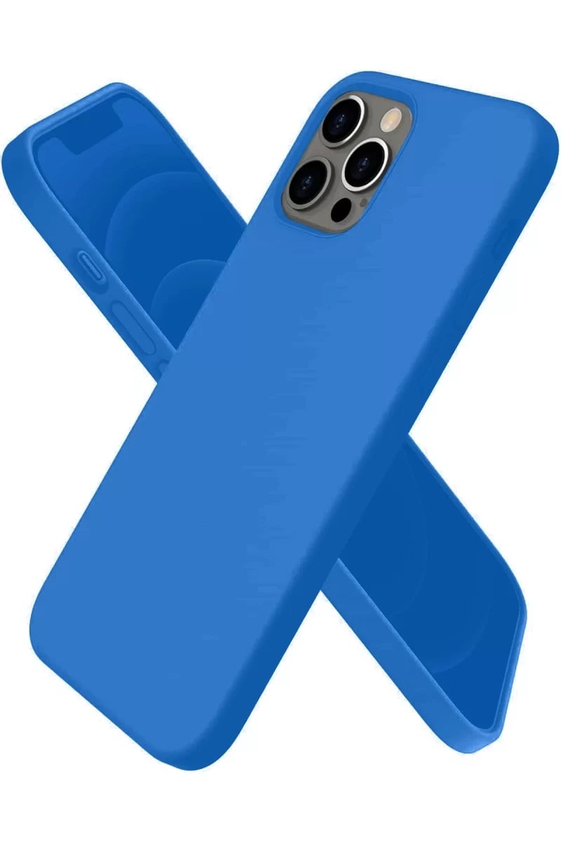 Apple iPhone 12 Pro Kılıf First Silikon - Mavi
