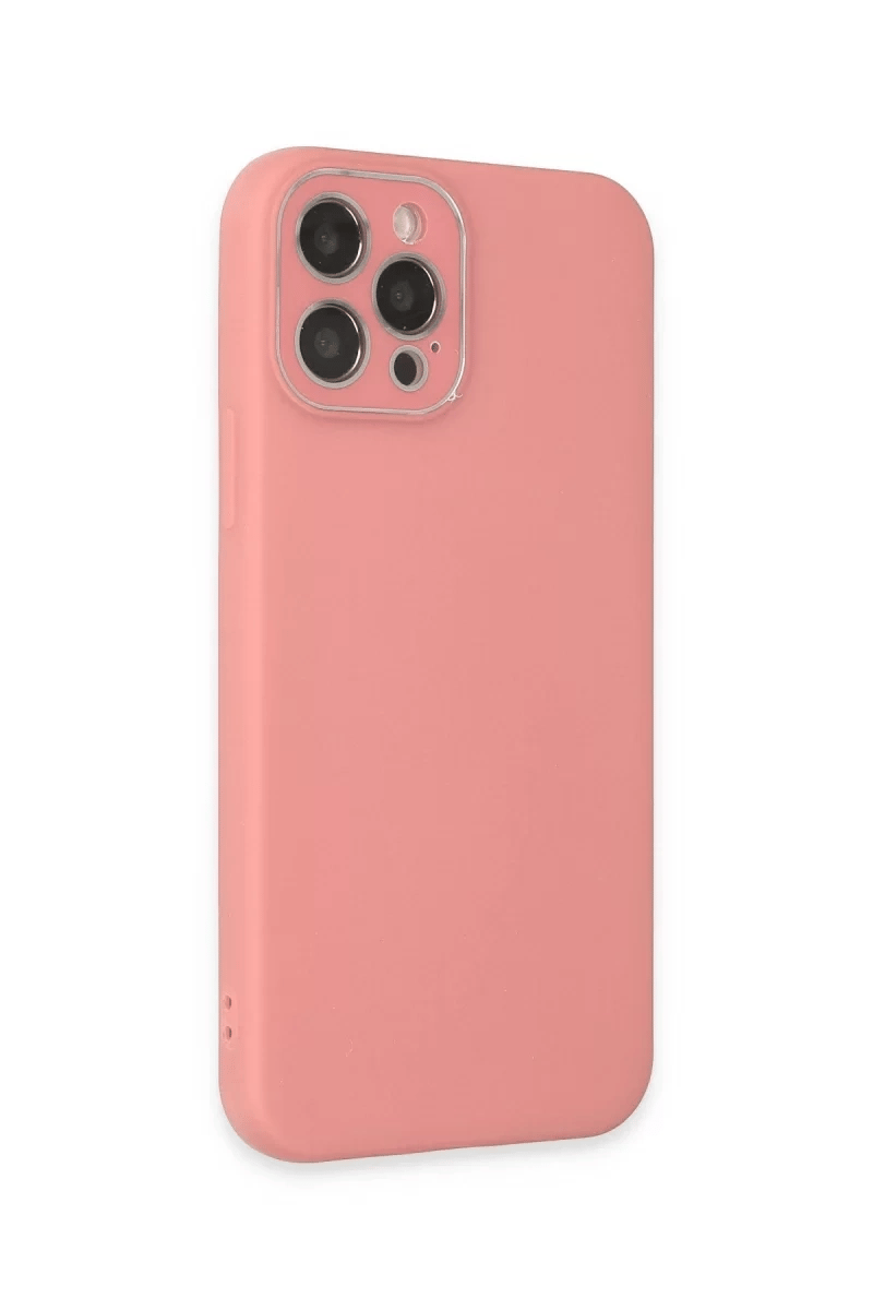 Apple iPhone 12 Pro Kılıf Lansman Glass Kapak - Pembe