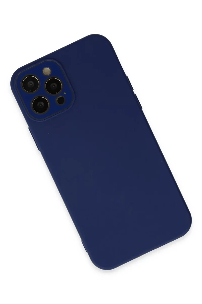 Apple iPhone 12 Pro Kılıf Lansman Glass Kapak - Sky Blue