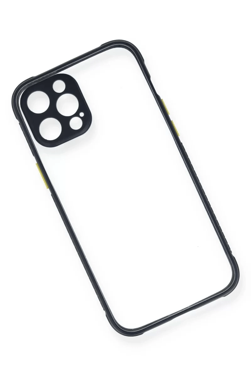 Apple iPhone 12 Pro Kılıf Miami Şeffaf Silikon - Lacivert