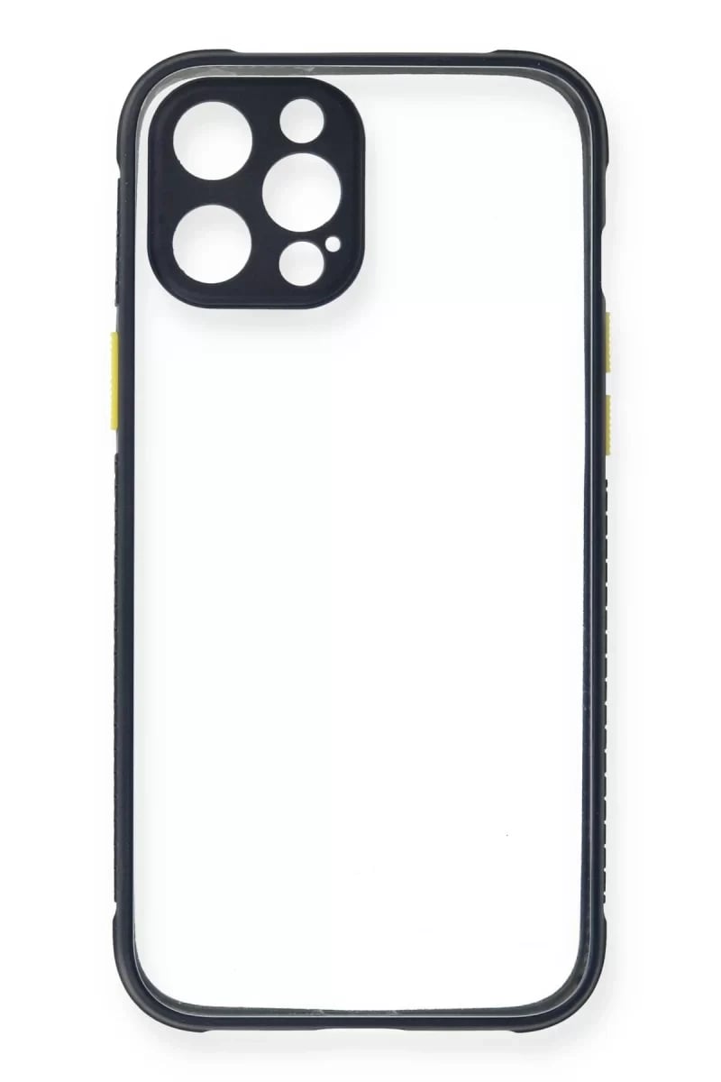 Apple iPhone 12 Pro Kılıf Miami Şeffaf Silikon - Lacivert