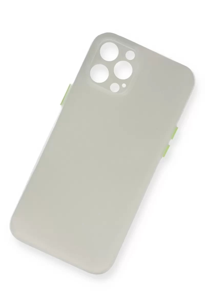 Apple iPhone 12 Pro Kılıf PP Ultra İnce Kapak - Beyaz