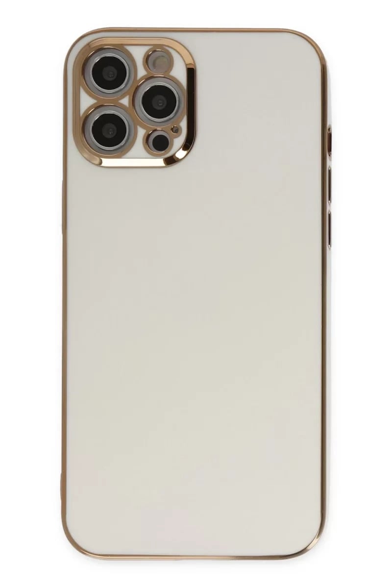 Apple iPhone 12 Pro Kılıf Volet Silikon - Beyaz