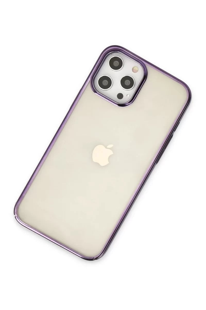 Apple iPhone 12 Pro Max Kılıf Element Silikon - Mor
