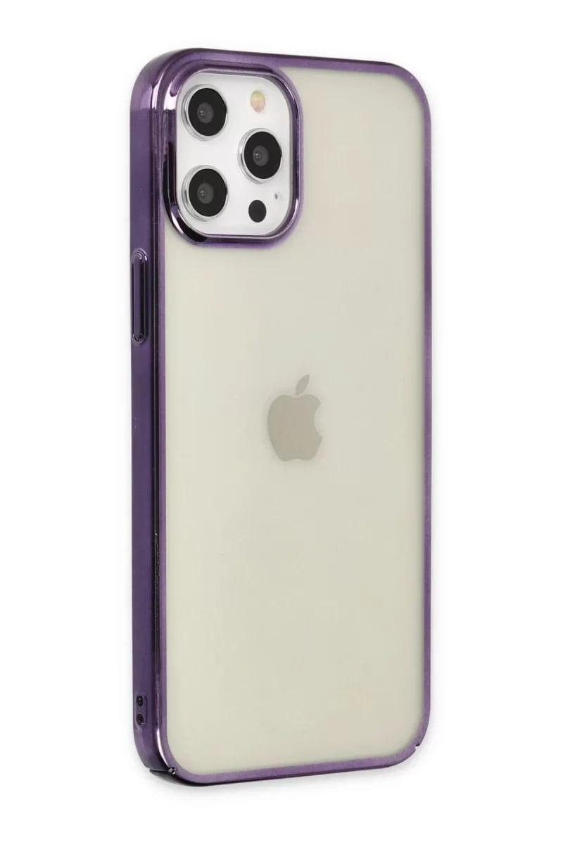 Apple iPhone 12 Pro Max Kılıf Element Silikon - Mor