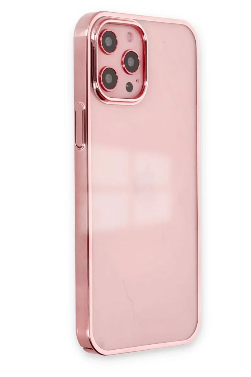 Apple iPhone 12 Pro Max Kılıf Element Silikon - Pembe