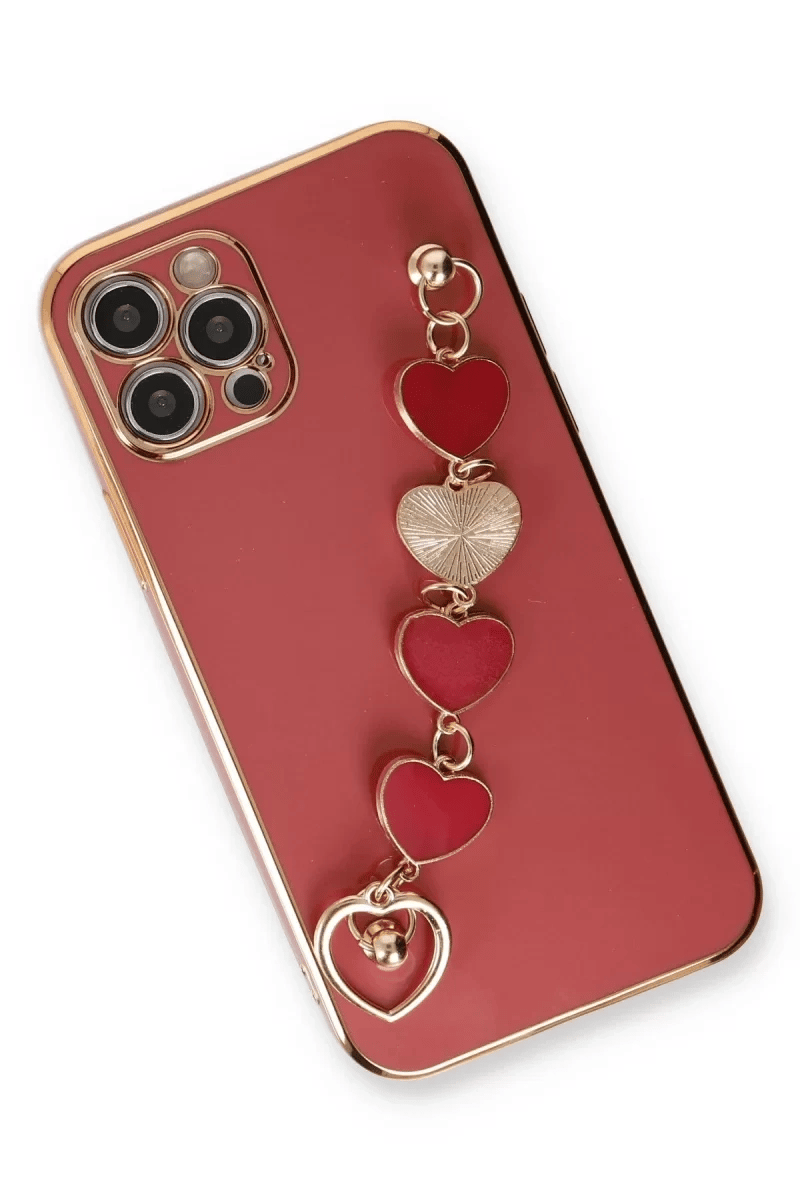 Apple iPhone 12 Pro Max Kılıf Esila Silikon - Kırmızı
