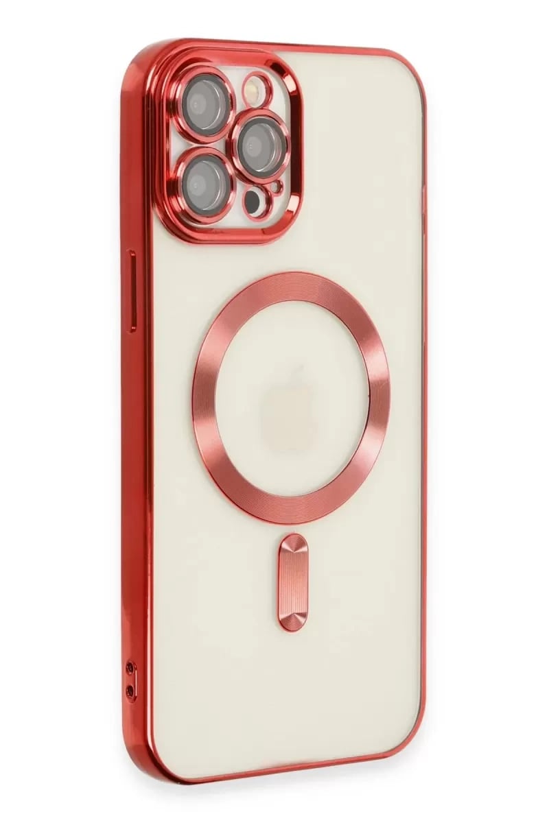 Apple iPhone 12 Pro Max Kılıf Kross Magneticsafe Kapak - Kırmızı