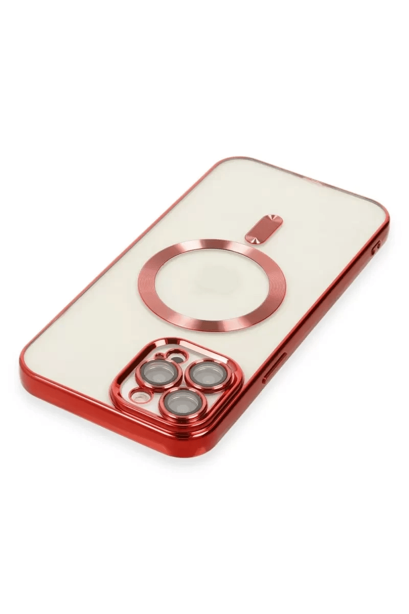 Apple iPhone 12 Pro Max Kılıf Kross Magneticsafe Kapak - Kırmızı