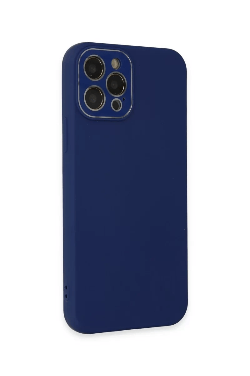 Apple iPhone 12 Pro Max Kılıf Lansman Glass Kapak - Sky Blue