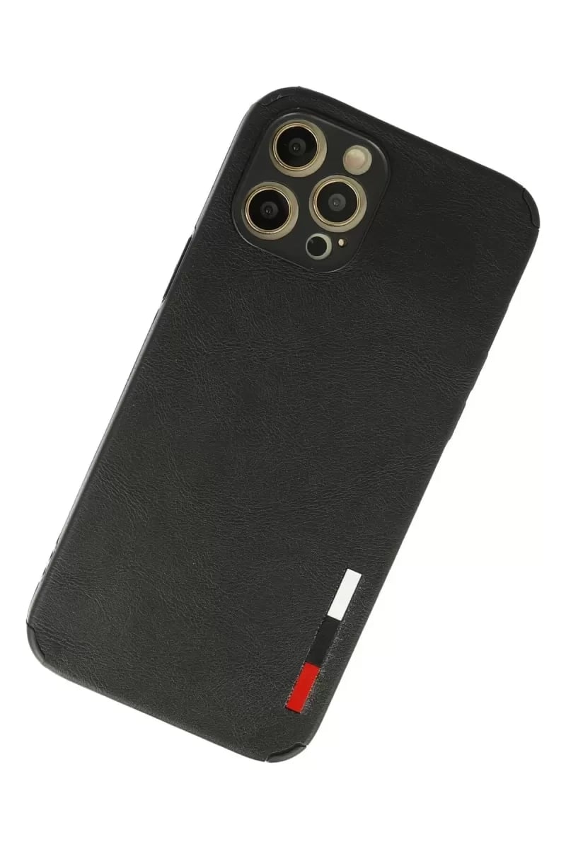 Apple iPhone 12 Pro Max Kılıf Loop Deri Silikon - Siyah