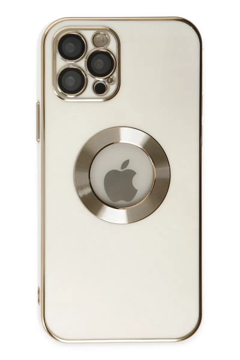 Apple iPhone 12 Pro Max Kılıf Store Silikon - Beyaz