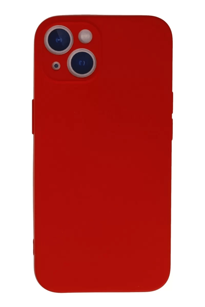 Apple iPhone 13 Mini Kılıf Nano içi Kadife Silikon - Kırmızı