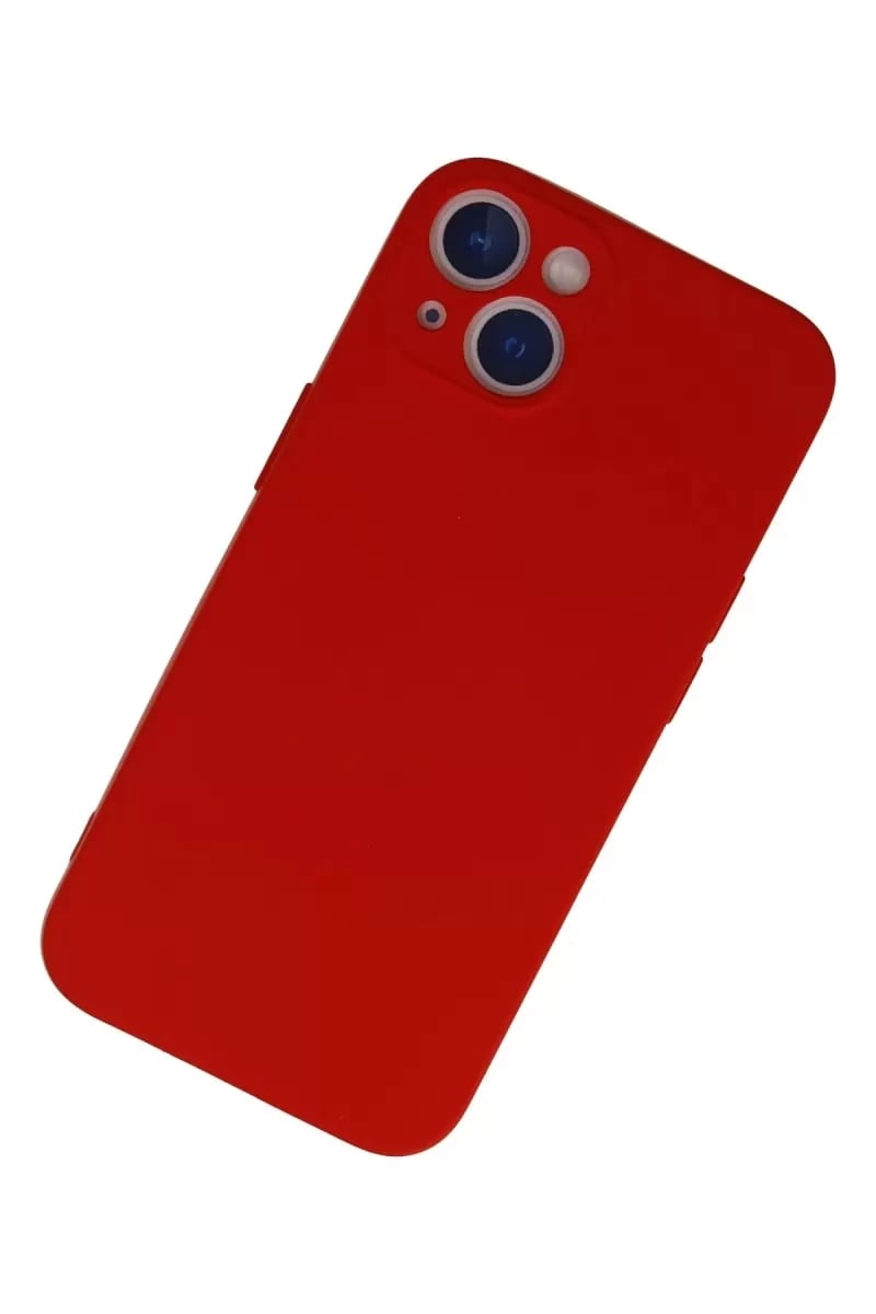 Apple iPhone 13 Mini Kılıf Nano içi Kadife Silikon - Kırmızı