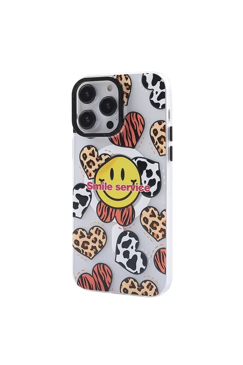 Apple iPhone 13 Pro Kılıf Apollo Magneticsafe Desenli Kapak - Apollo Şeffaf - 2