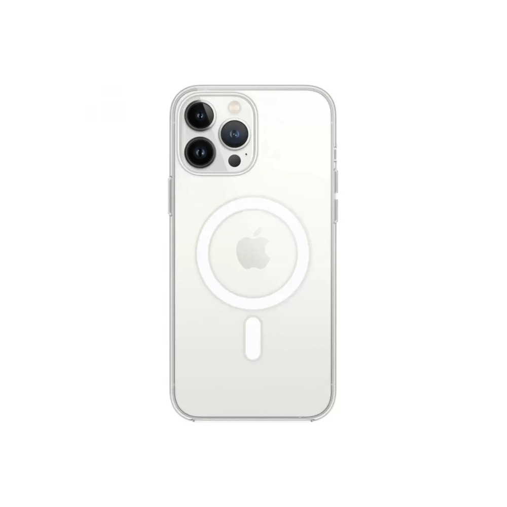 Apple iPhone 13 Pro Kılıf Magneticsafe Şeffaf Silikon - Şeffaf