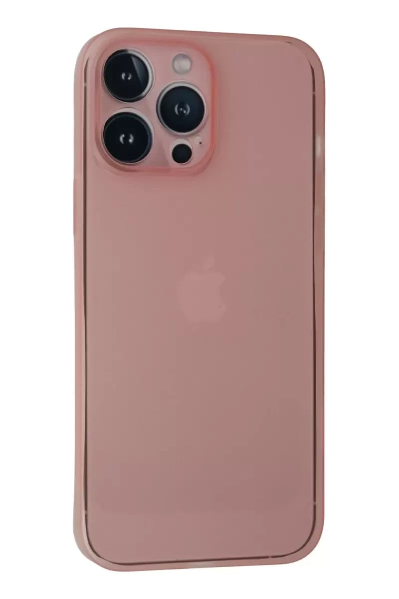 Apple iPhone 13 Pro Kılıf PP Ultra İnce Kapak - Pembe