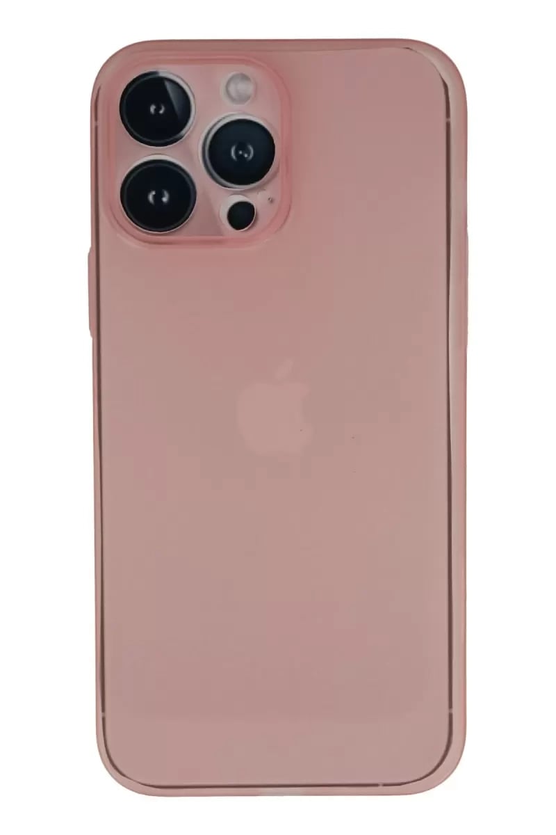 Apple iPhone 13 Pro Kılıf PP Ultra İnce Kapak - Pembe