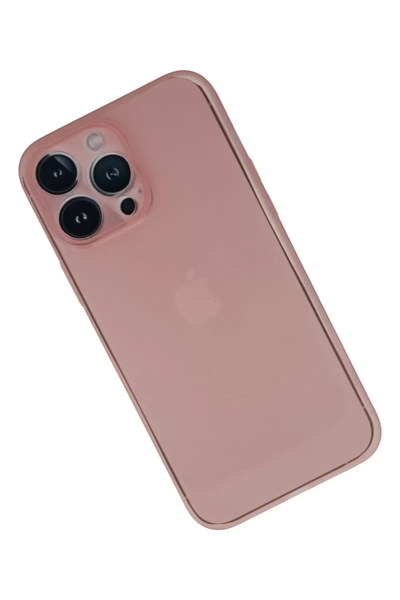 Apple iPhone 13 Pro Kılıf PP Ultra İnce Kapak - Pembe