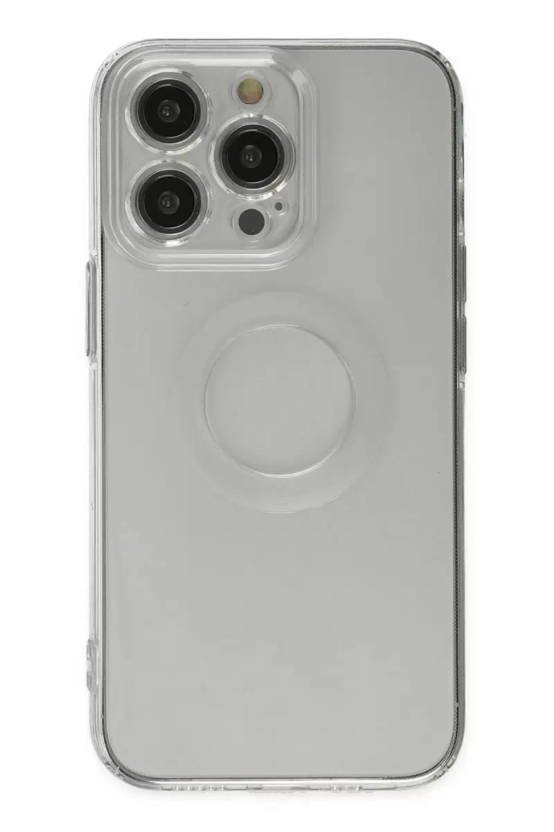 Apple iPhone 13 Pro Kılıf Santa Lens Silikon - Şeffaf