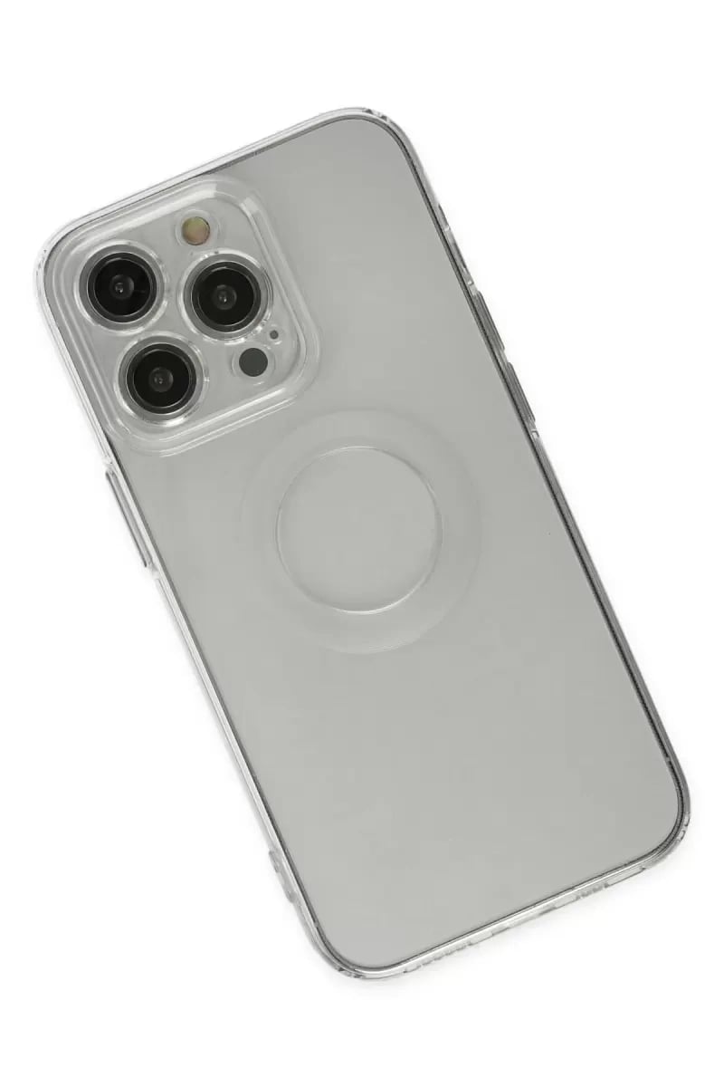 Apple iPhone 13 Pro Kılıf Santa Lens Silikon - Şeffaf