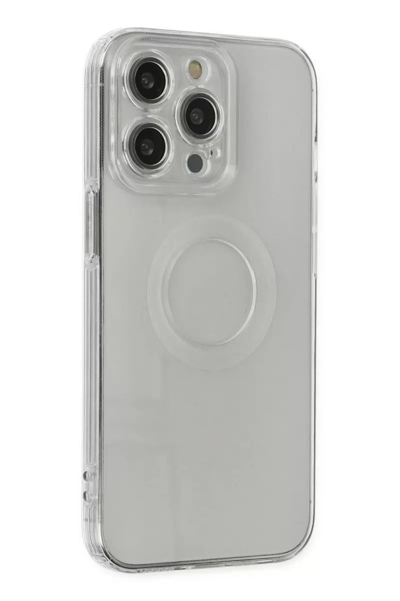 Apple iPhone 13 Pro Kılıf Santa Lens Silikon - Şeffaf