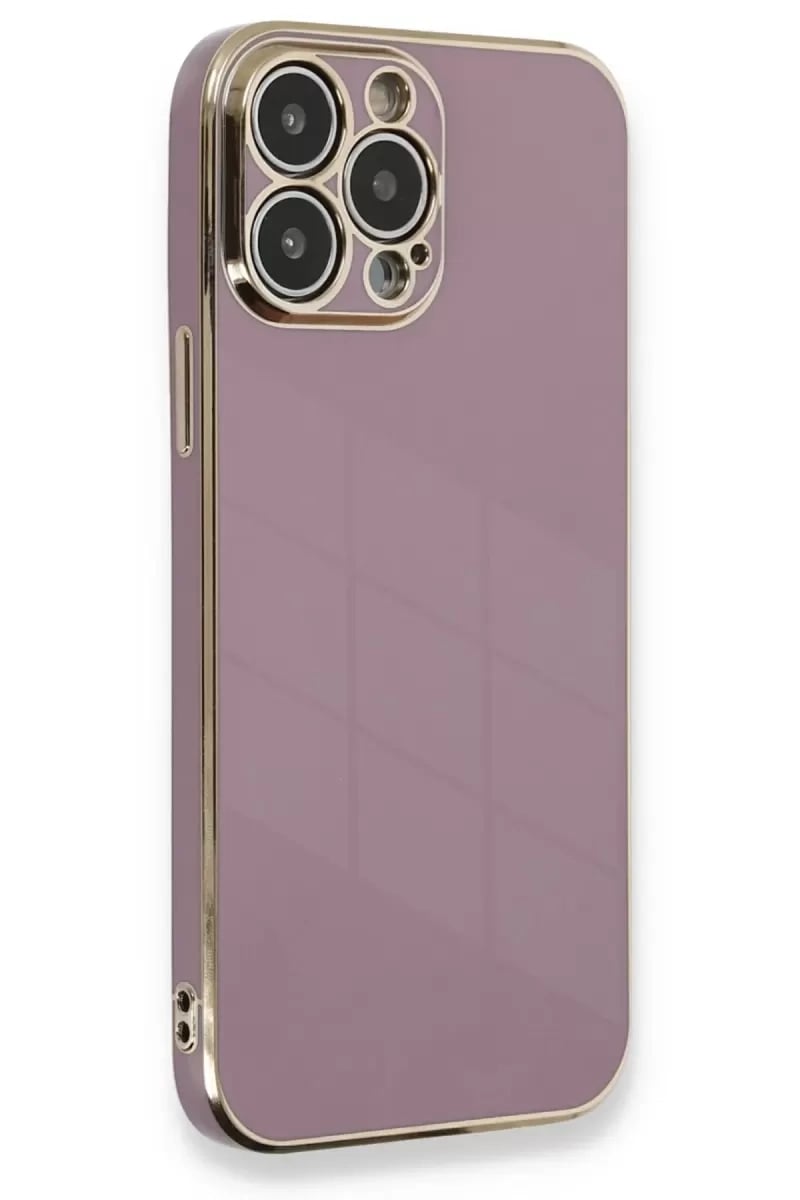 Apple iPhone 13 Pro Kılıf Volet Silikon - Mor