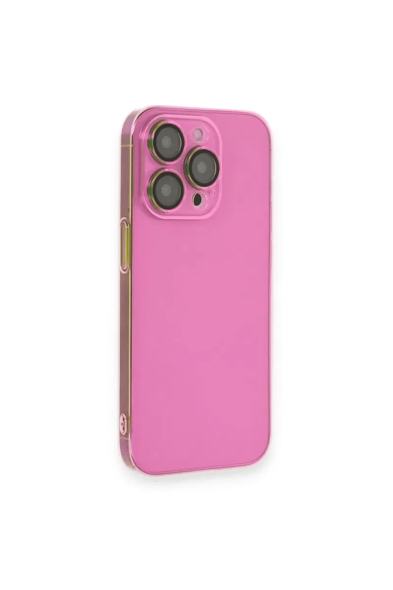 Apple iPhone 13 Pro Max Kılıf Armada Lensli Kapak - Pembe