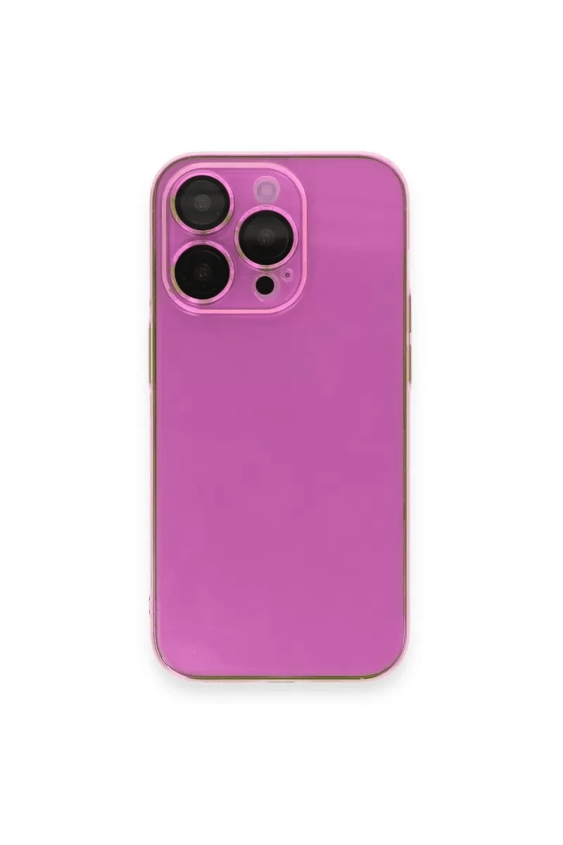 Apple iPhone 13 Pro Max Kılıf Armada Lensli Kapak - Pembe