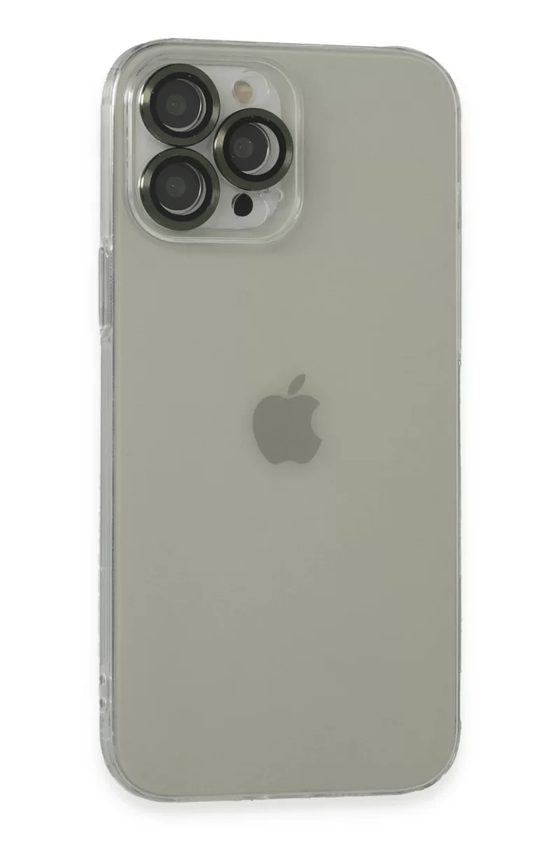 Apple iPhone 13 Pro Max Kılıf Luko Lens Silikon - Yeşil