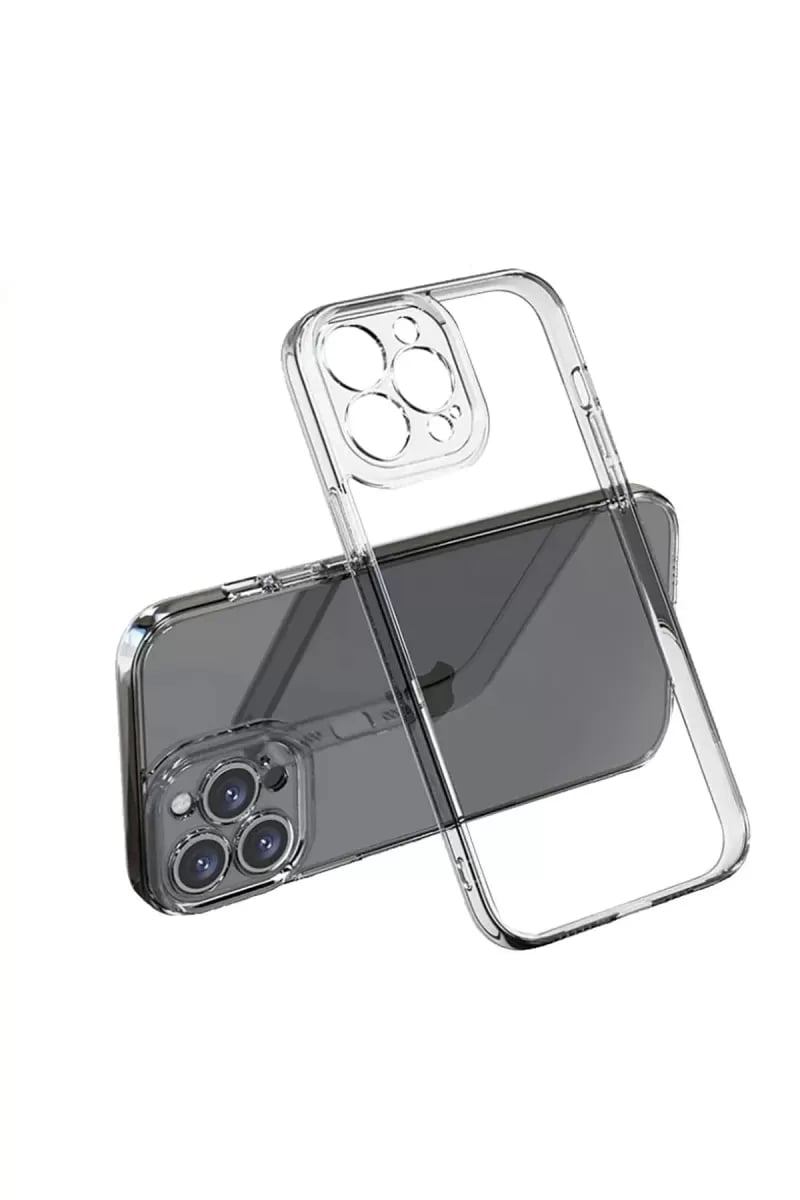 Apple iPhone 13 Pro Max Kılıf Lüx Şeffaf Silikon