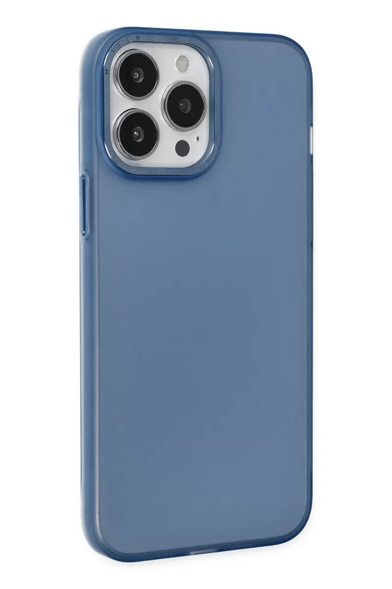 Apple iPhone 13 Pro Max Kılıf Modos Metal Kapak - Lacivert