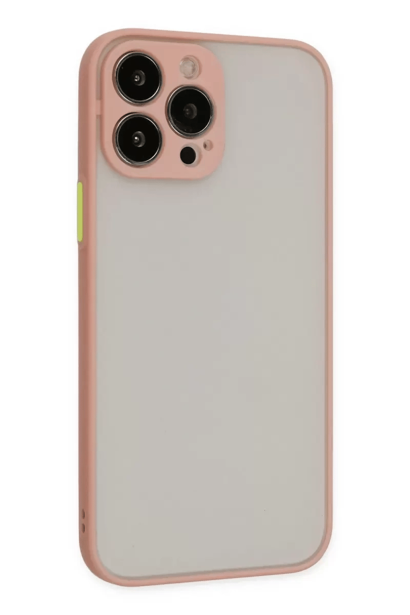 Apple iPhone 13 Pro Max Kılıf Montreal Silikon Kapak - Pembe