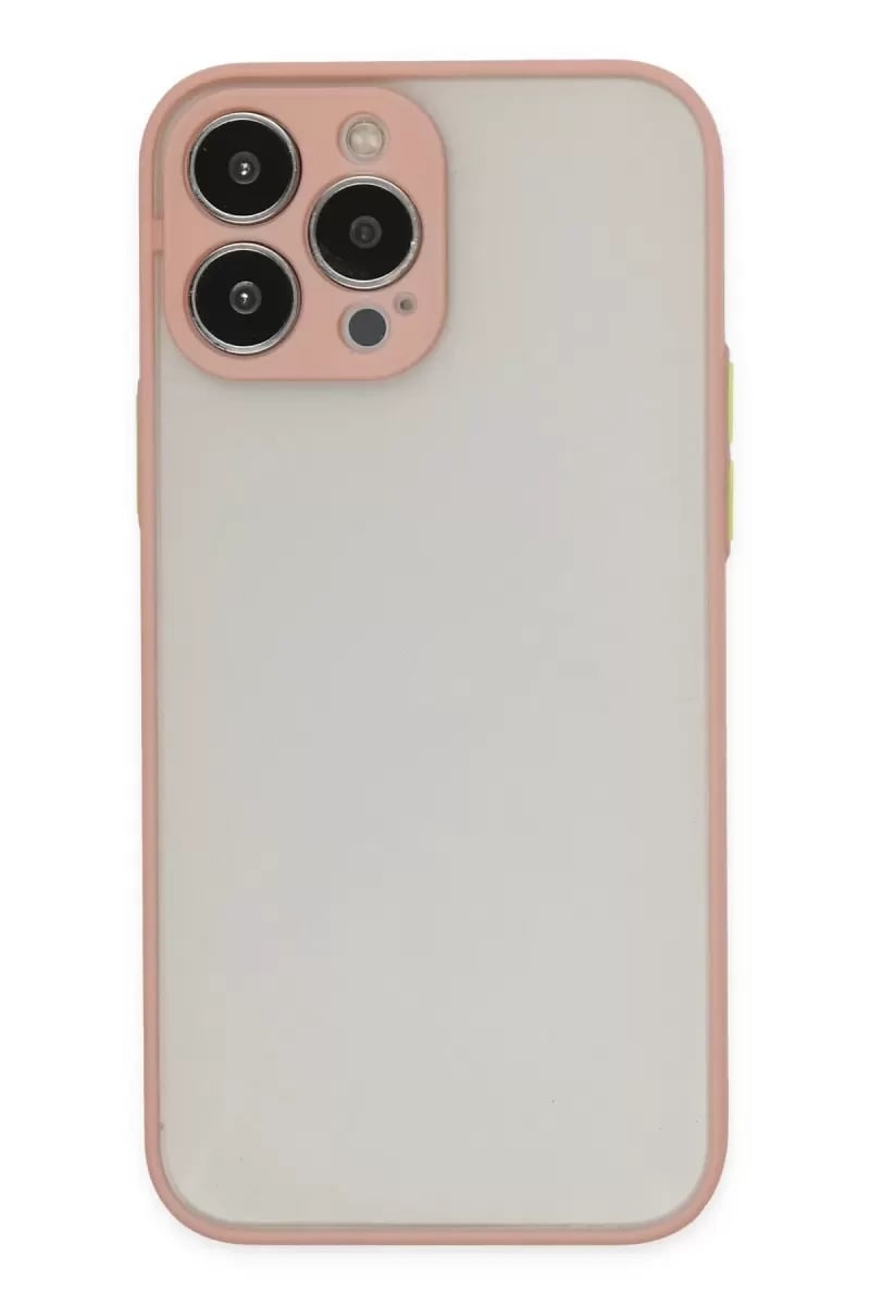 Apple iPhone 13 Pro Max Kılıf Montreal Silikon Kapak - Pembe