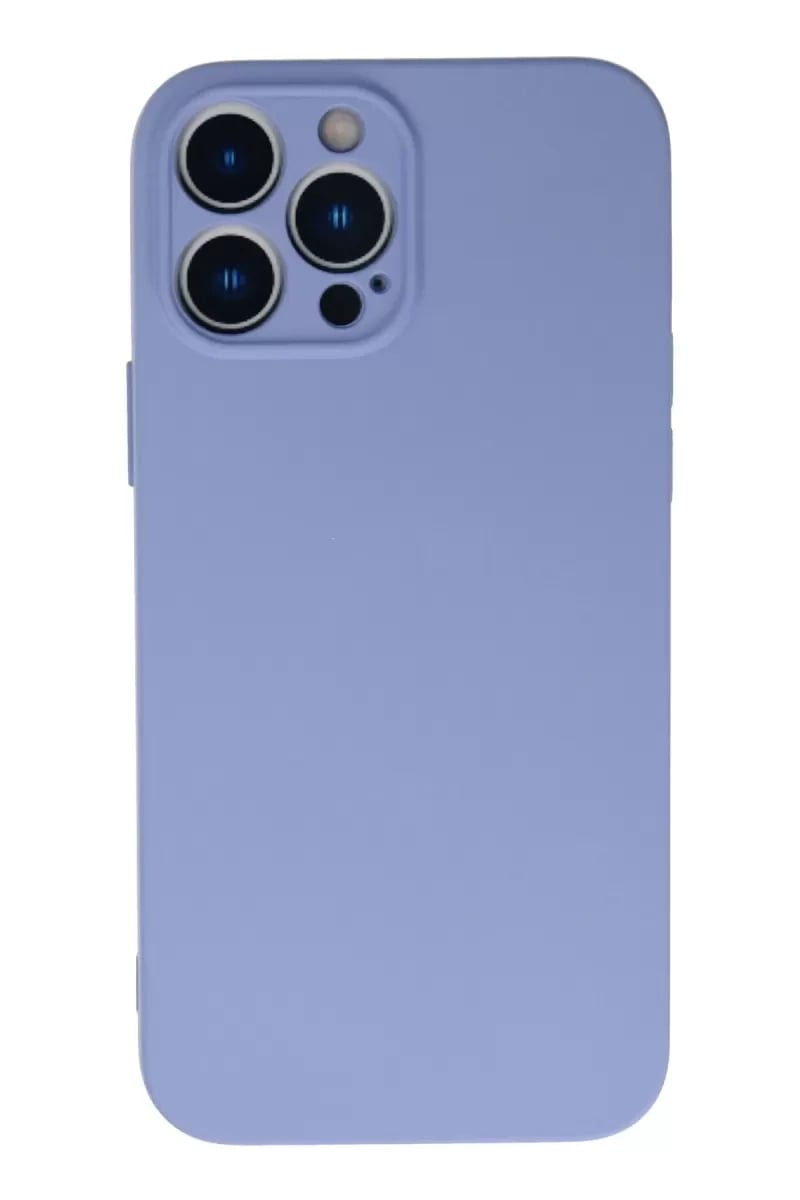 Apple iPhone 13 Pro Max Kılıf Nano içi Kadife Silikon - Lila