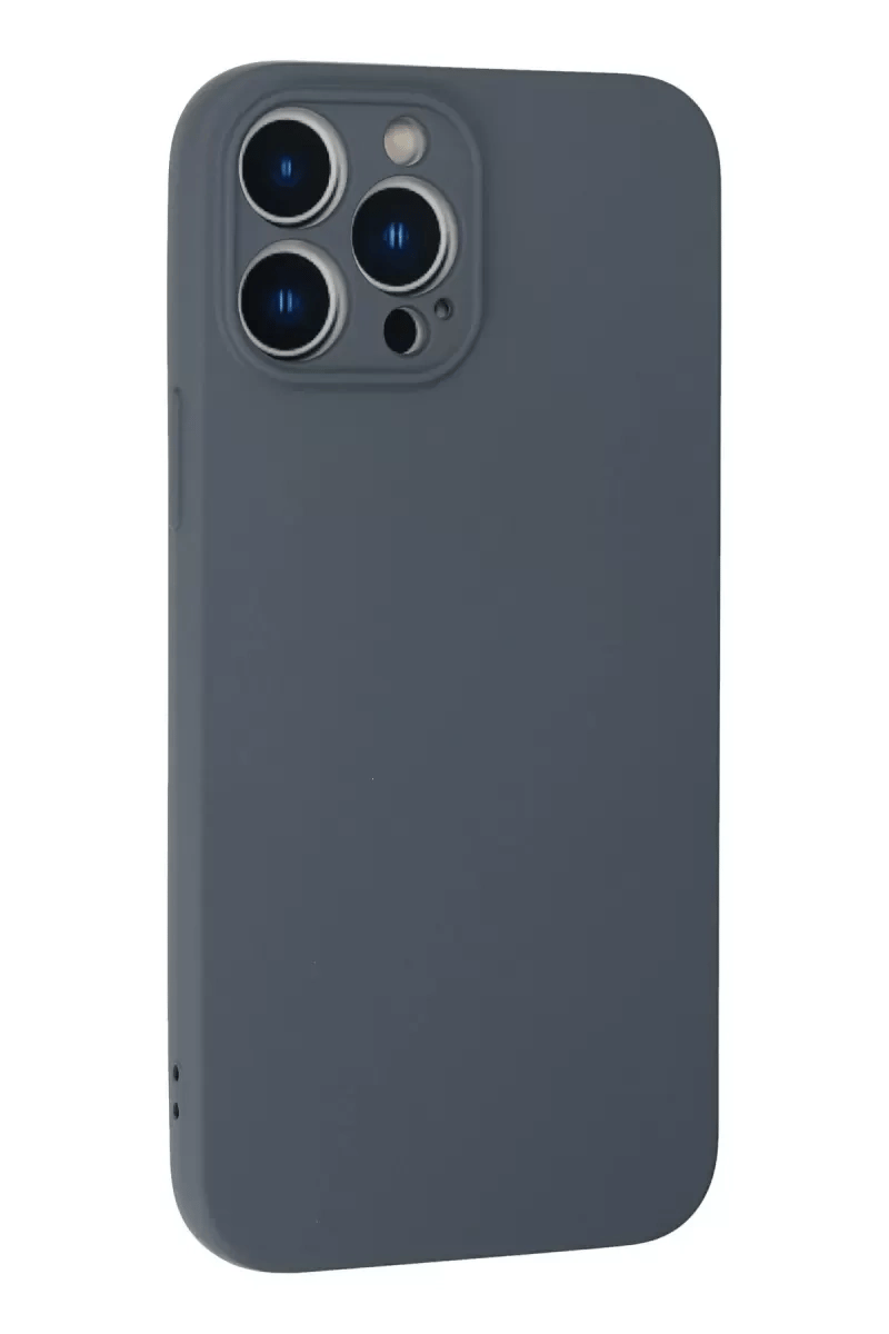 Apple iPhone 13 Pro Max Kılıf Nano içi Kadife Silikon - Gri