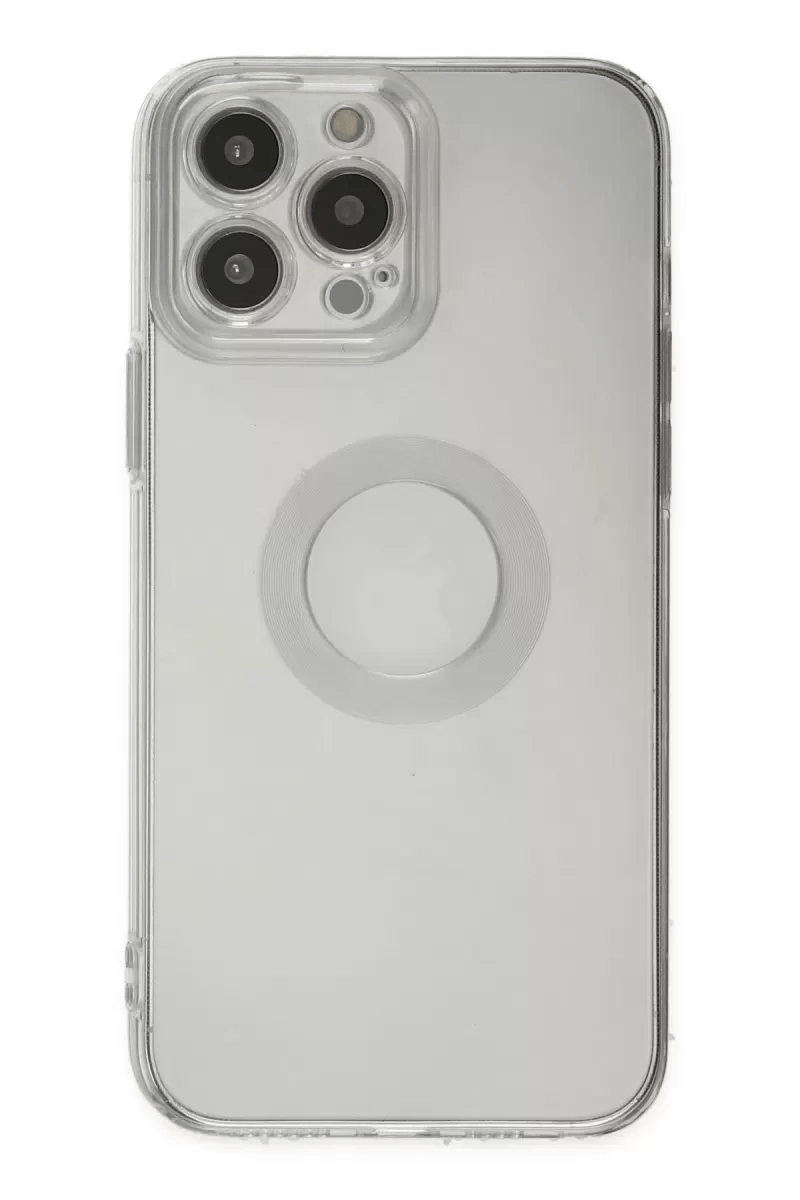 Apple iPhone 13 Pro Max Kılıf Santa Lens Silikon - Şeffaf