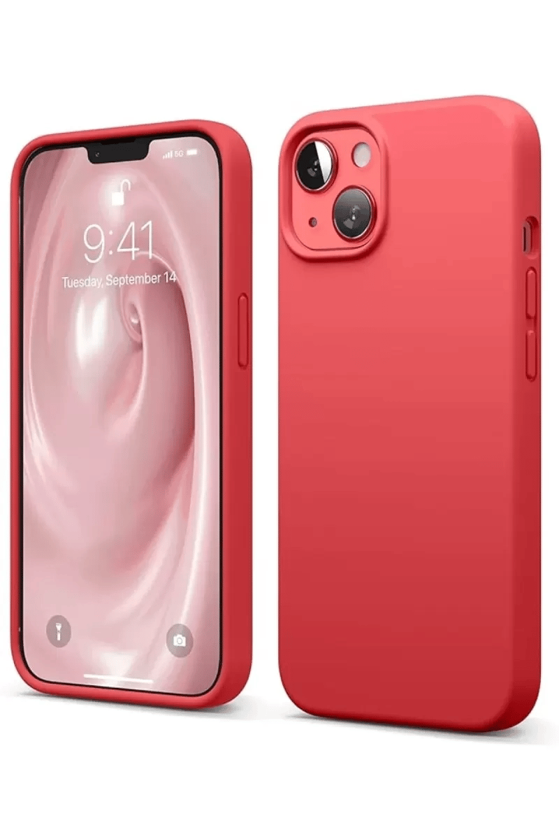 Apple iPhone 14 Kılıf First Silikon - Kırmızı