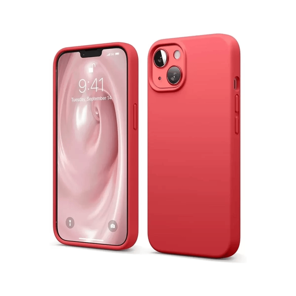 Apple iPhone 14 Kılıf First Silikon - Kırmızı