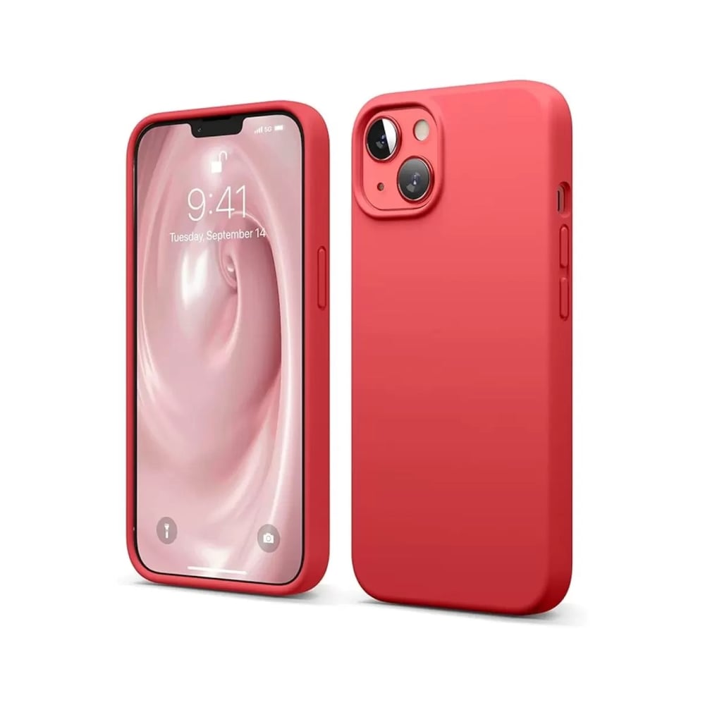 Apple iPhone 14 Kılıf First Silikon - Kırmızı