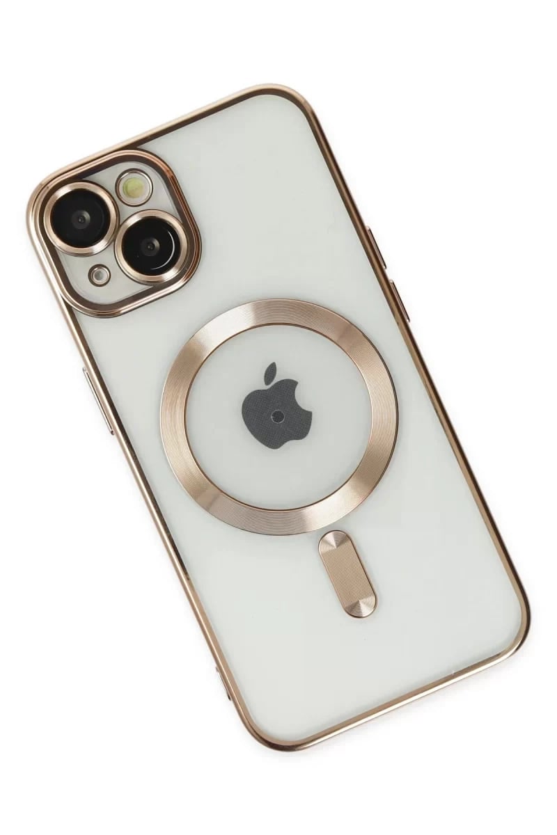 Apple iPhone 14 Kılıf Kross Magneticsafe Kapak - Gold