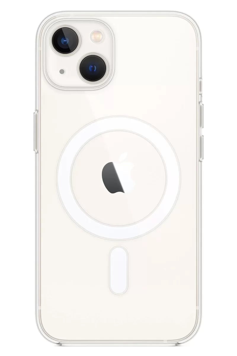 Apple iPhone 14 Kılıf Magneticsafe Şeffaf Silikon - Şeffaf